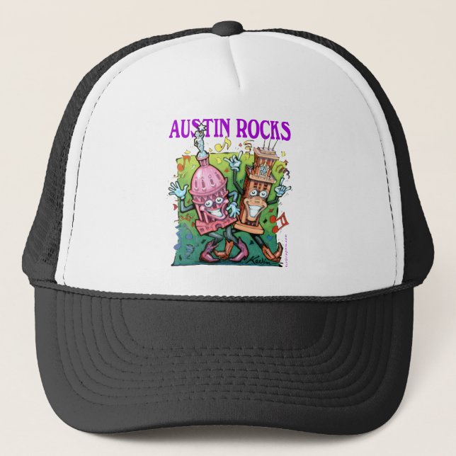 Gorra De Camionero Austin Rocks (Anverso)