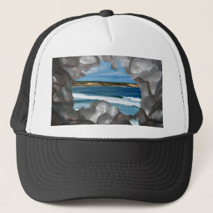 Gorra De Camionero Australia Beach Metallic Map View, Trucker Hat