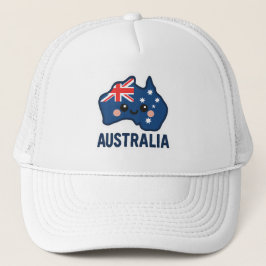 Gorra De Camionero Australia Kawaii Fusion - Negrita y Adorable
