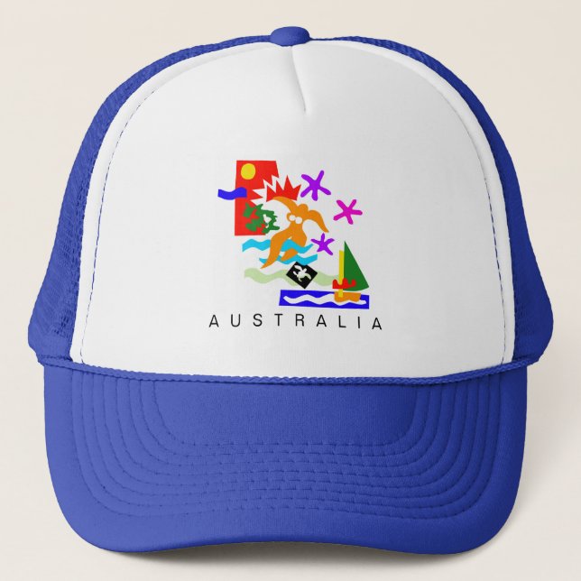 Gorra De Camionero Australia - SYDNEY SUMMER - Surf y vela (Anverso)