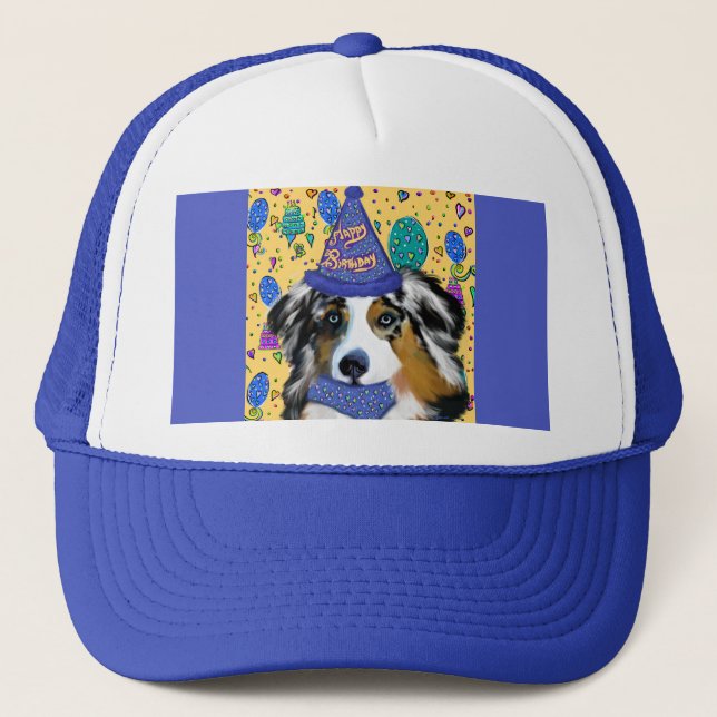 GORRA DE CAMIONERO AUSTRALIAN SHEPHERD (Anverso)
