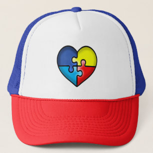 Gorra De Camionero Autismo Corazón de conciencia