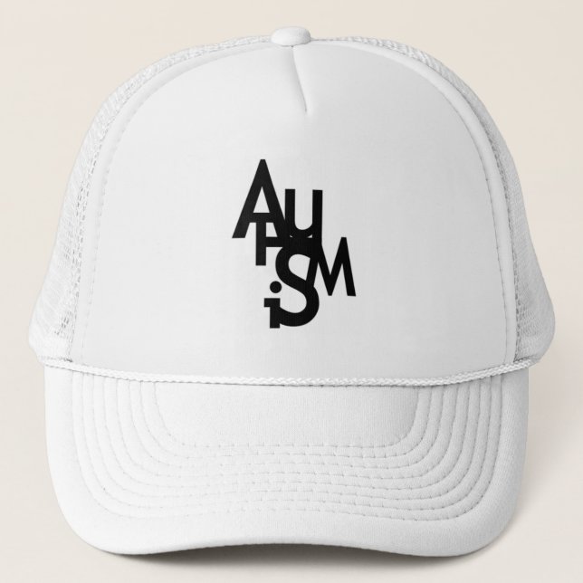 Gorra De Camionero Autismo (letras embarulladas) (Anverso)