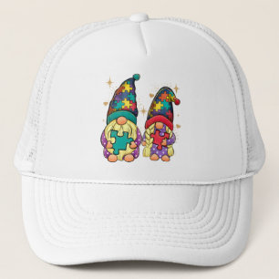 Gorra De Camionero Autismo Pareja Gnome