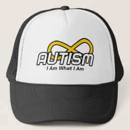 Gorra De Camionero Autismo Simple con Nudo de Infinito y Subtítulo