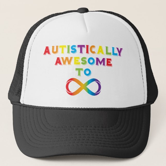 Gorra De Camionero Autístico impresionante al infinito (Anverso)