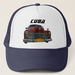 Gorra De Camionero Auto clásico americano en Vinales, Cuba