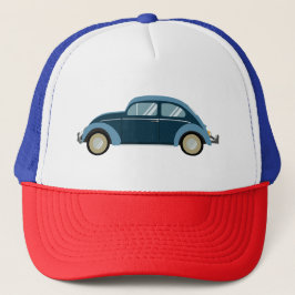 Gorra De Camionero auto retro azul fresco con escoria