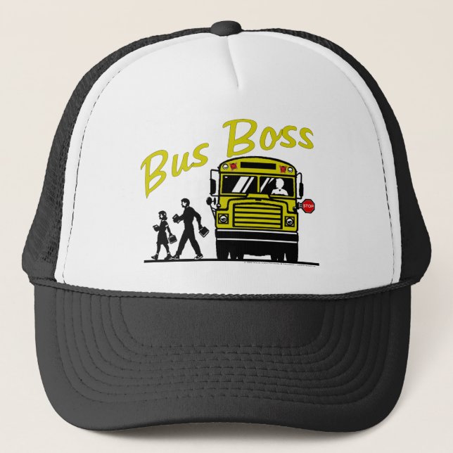 Gorra De Camionero Autobús Boss - conductor masculino (Anverso)