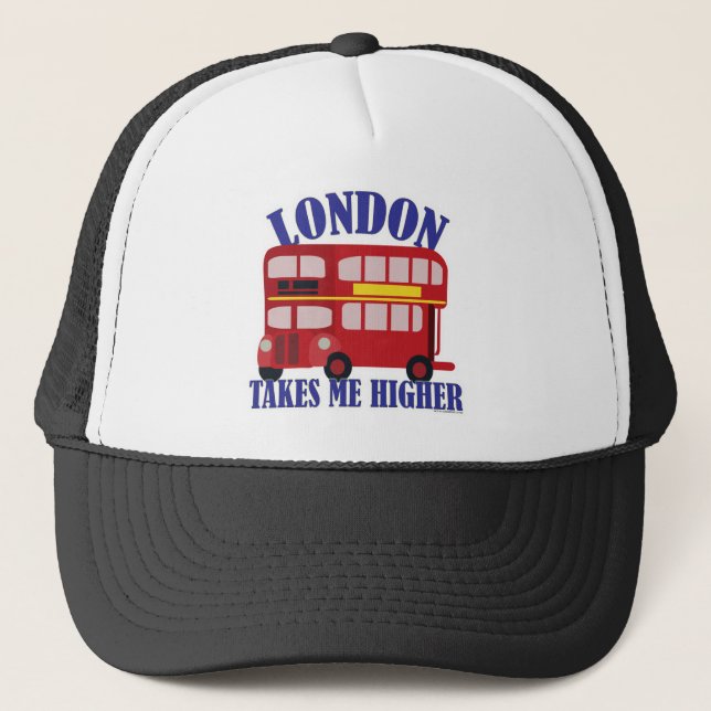 Gorra De Camionero Autobús En Londres Me Lleva personalizado Superior (Anverso)