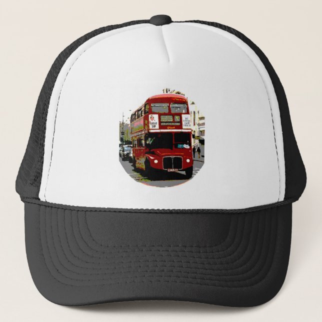 Gorra De Camionero Autobús Rojo de Londres (Anverso)