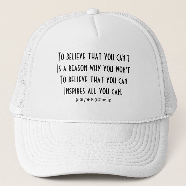 Gorra De Camionero Autoconfianza (Anverso)