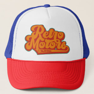 Gorra De Camionero Automóvil personalizado clásico de Retro Motors Ca