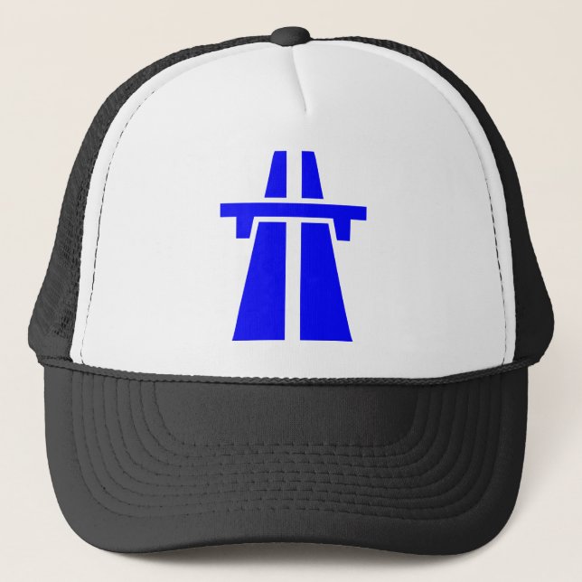 Gorra De Camionero Autopista, Autobahn - Azul (Anverso)