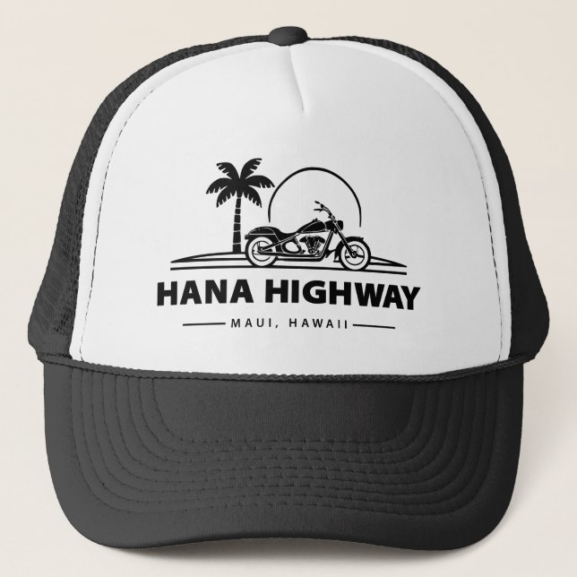 Gorra De Camionero Autopista Hana Maui Hawaii (Anverso)