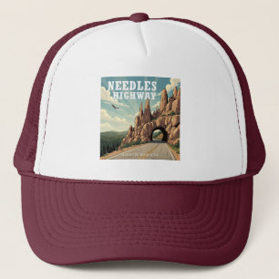 Gorra De Camionero Autopista Needles Dakota del Sur Águila