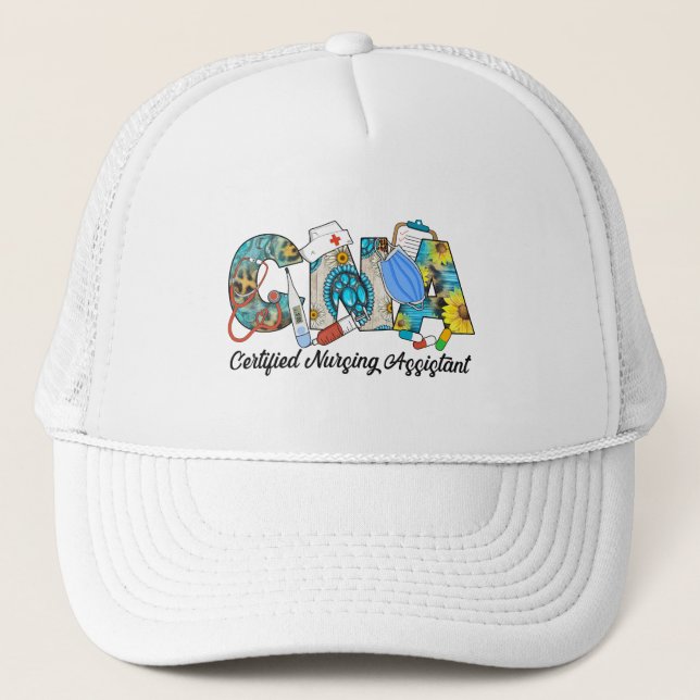 Gorra De Camionero Auxiliar de Enfermería certificado de la CNA (Anverso)