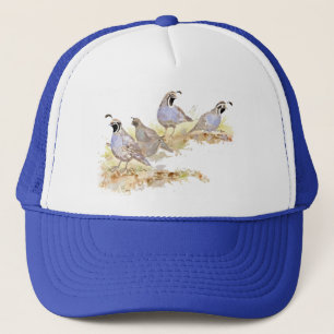 Gorra De Camionero Ave acuática de la familia Quail
