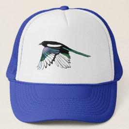 Gorra De Camionero Ave acuático con nombre personalizado de vuelo