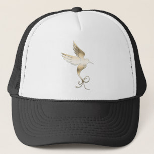 Gorra De Camionero Ave blanca dorada