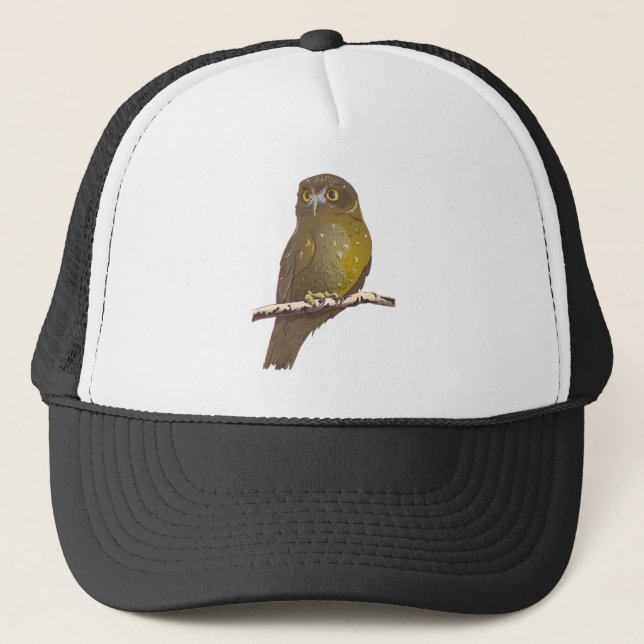 Gorra De Camionero Ave de Morepork RURU NZ (Anverso)