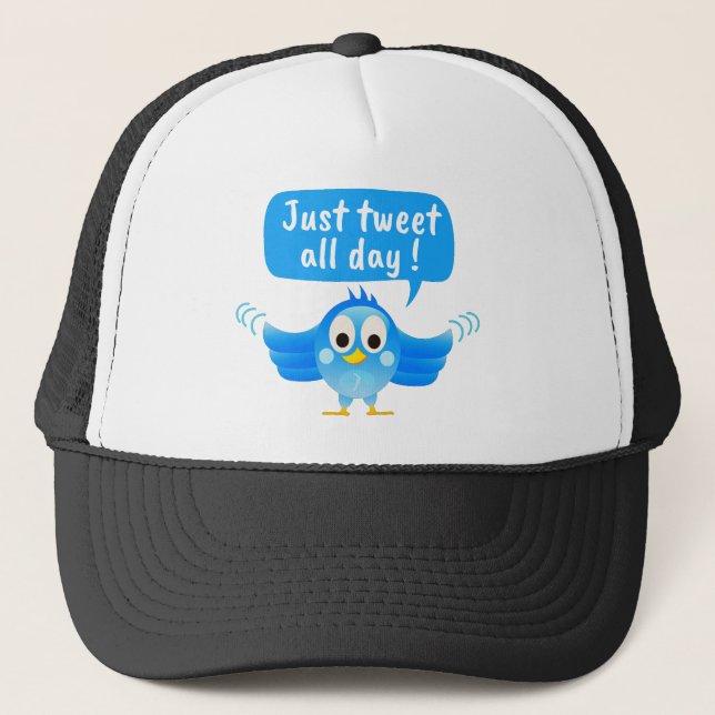 Gorra De Camionero ave de Twitter (Anverso)