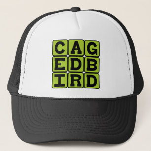 Gorra De Camionero Ave enjaulada, Mascota aviar