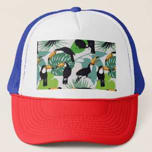Gorra De Camionero Ave Turca: Patrón de hojas de palmera