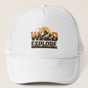 Gorra De Camionero Aventura al aire libre de montaña vintage explorac