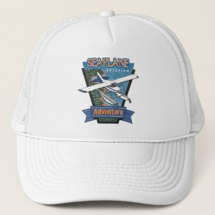 Gorra De Camionero Aventura de la aviación del hidroavión