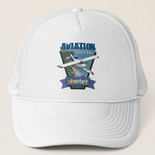 Gorra De Camionero Aventura del hidroavión de la aviación