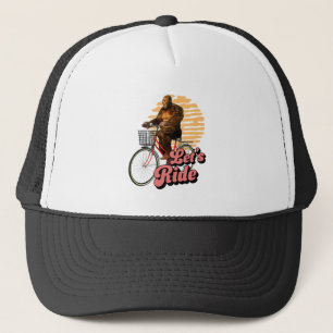 Gorra De Camionero Aventura en bicicleta en el bosque Sasquatch