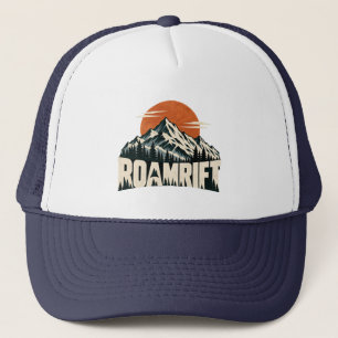 Gorra De Camionero Aventura en la montaña Roamrift al atardecer