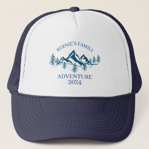 Gorra De Camionero Aventura Familiar Personalizada en Montañas Natura