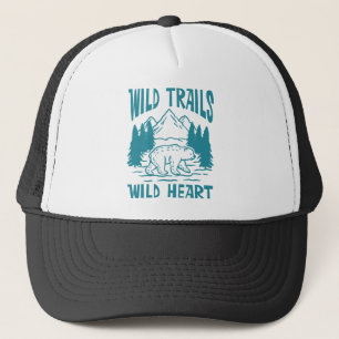 Gorra De Camionero Aventura Salvaje en la Montaña del Oso