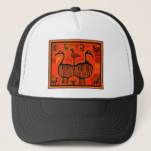 Gorra De Camionero Aves Coloridas Arte Popular