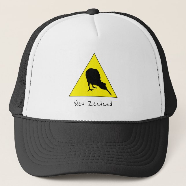 Gorra De Camionero Aves de Aotearoa y Kiwi, viaje a Nueva Zelanda (Anverso)