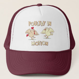 Gorra De Camionero Aves de corral en el movimiento