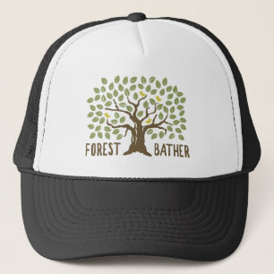 Gorra De Camionero Aves de Cuero Forestal