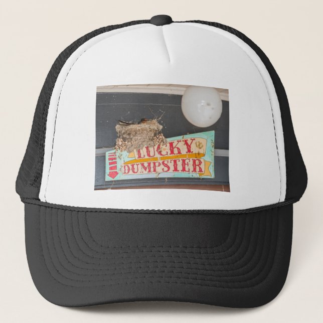 Gorra De Camionero Aves de Dumpster Afortunadas Nest (Anverso)