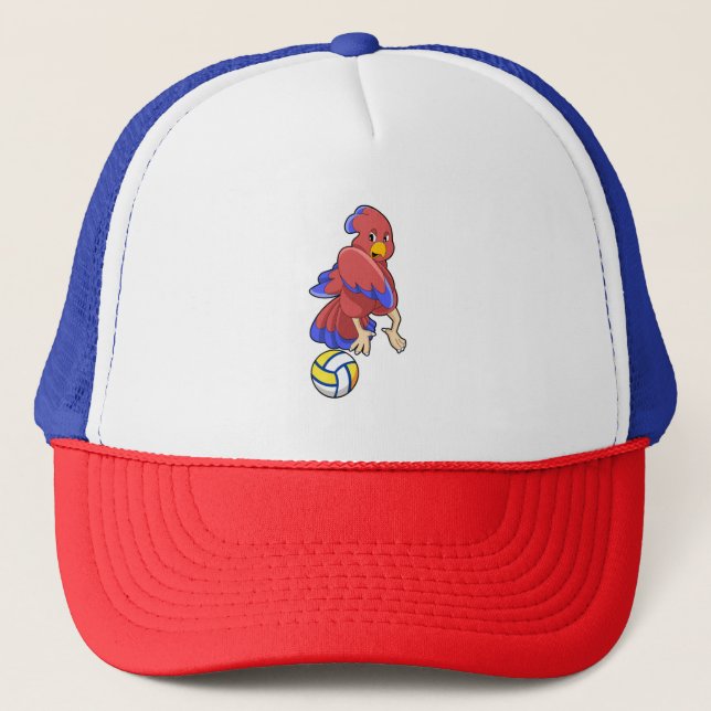 Gorra De Camionero Aves en los deportes de voleibol (Anverso)