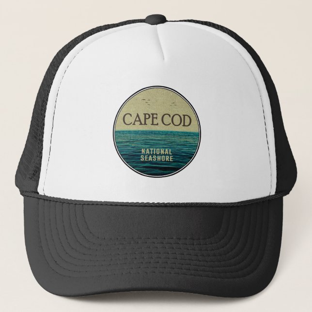 Gorra De Camionero Aves oceánicas nacionales de Cape Cod (Anverso)