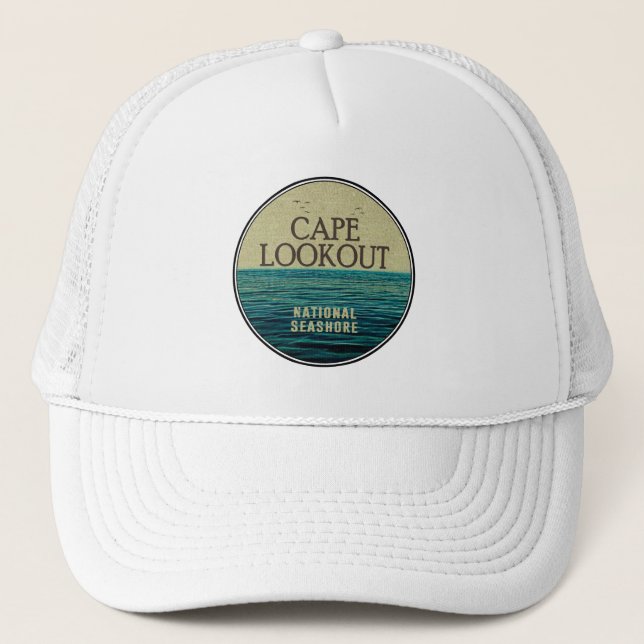 Gorra De Camionero Aves oceánicas nacionales de Cape Lookout (Anverso)