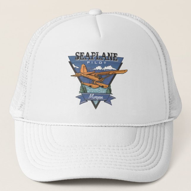 Gorra De Camionero Aviación - piloto del hidroavión (Anverso)