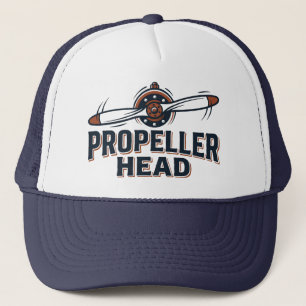 Gorra De Camionero Aviación Vintage de Cabeza de Hélice