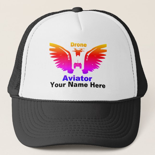 Gorra De Camionero Aviador de drones (Anverso)