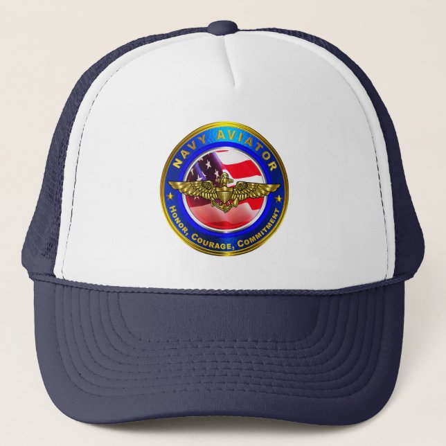 Gorra De Camionero Aviador naval (Anverso)