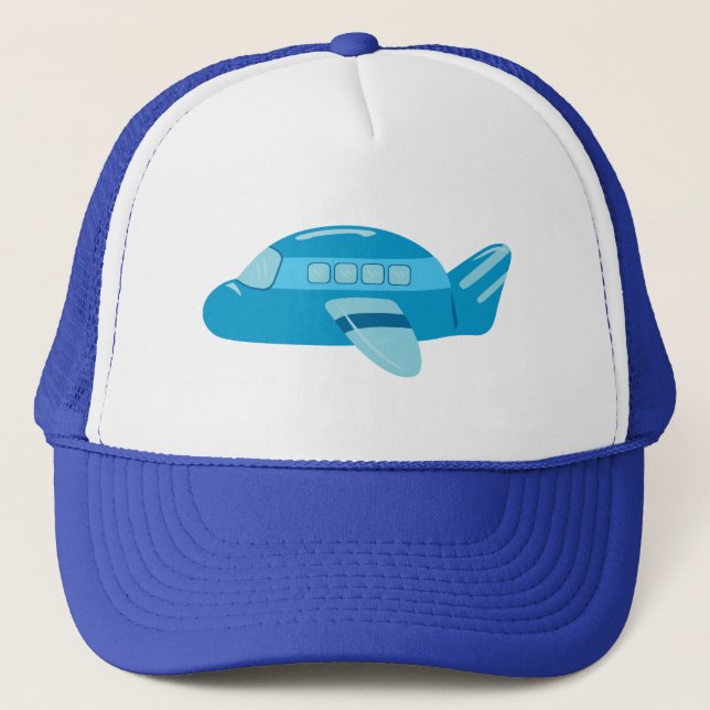 Gorra De Camionero Avión azul (Anverso)