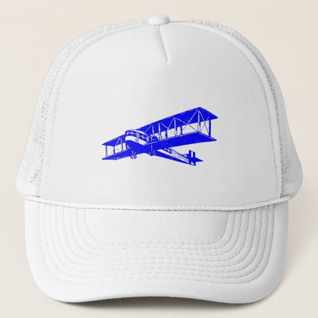 Gorra De Camionero Avión de época - Azul (Anverso)