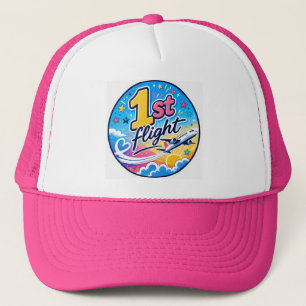 Gorra De Camionero Avión de recuerdo de 1er vuelo colorido